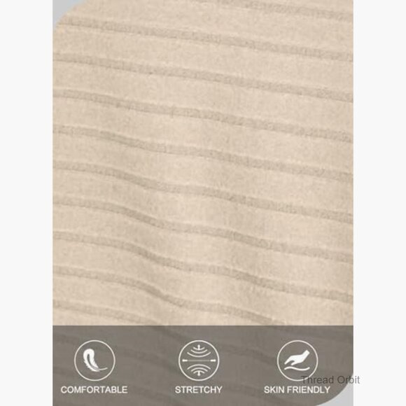 Maternity Maxi Dress Ribbed Knit Long Sleeve Bodycon Pregnancy Outfit - Picture 5 of 6